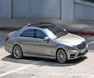   مصر اليوم - مرسيدس S-Class الجديدة في أول ظهور لها خلال تصوير إعلانها بسرية