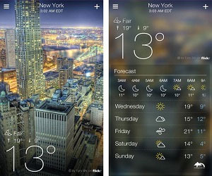   مصر اليوم - ياهو تطبيق Yahoo Weather لأجهزة iOS