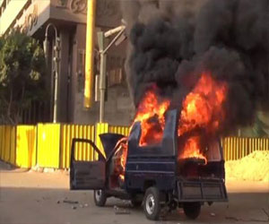   مصر اليوم - مجهولون يشعلون النيران في سيارة ضابط شرطة في طنطا