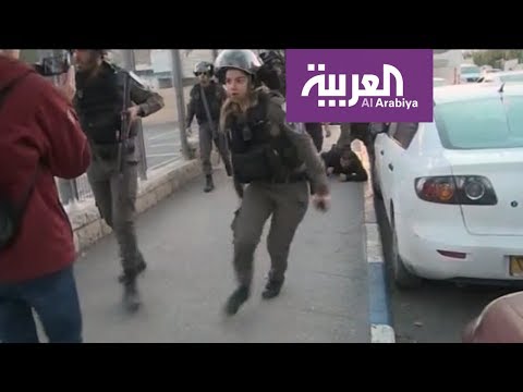 شاهد الجيش الإسرائيلي يمنع فريق العربية من التصوير