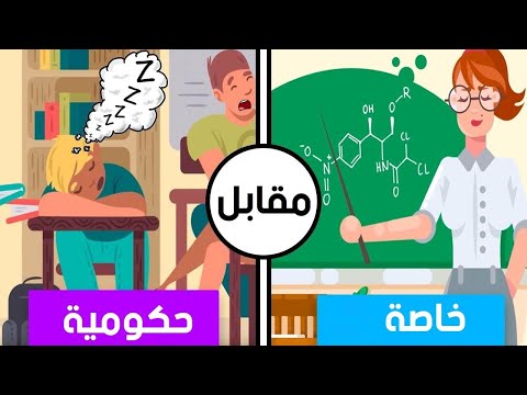 مقرنات بين  المدارس الحكومية و المدارس الخاصة 