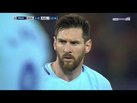 شاهد  ملخص مباراة برشلونة و روما في دوري الأبطال