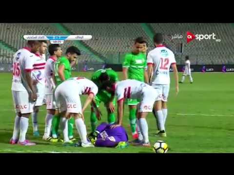 شاهد لحظة إصابة أحمد الشناوي حارس الزمالك