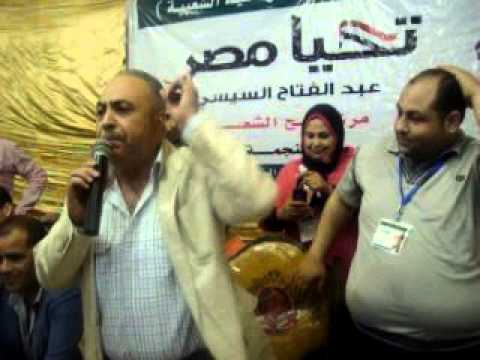 اللواء مصطفي كامل يُهاجم صباحي في مؤتمر لدعم السيسي