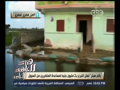 شاهد لميس الحديدي تعلن تبرع بالم هيلز بـ 2 مليون جنيه لمحافظة البحيرة